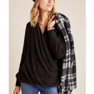 Anthropologie Maeve Rafela Hacci Surplice Top Size XS